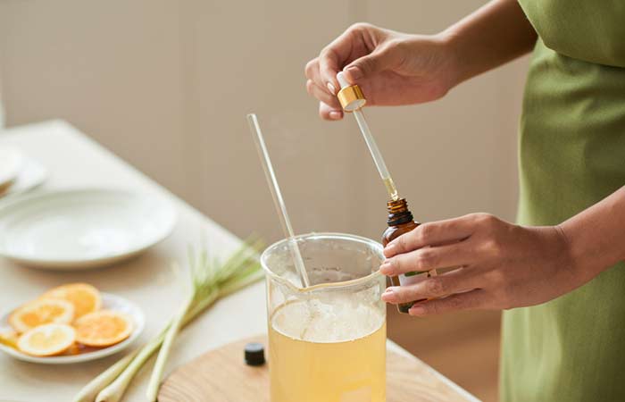 Homemade body wash with castile soap and glycerin