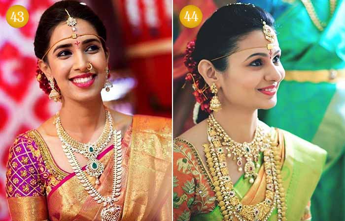 Beautiful Indian Telugu wedding makeup looks 3 and 4
