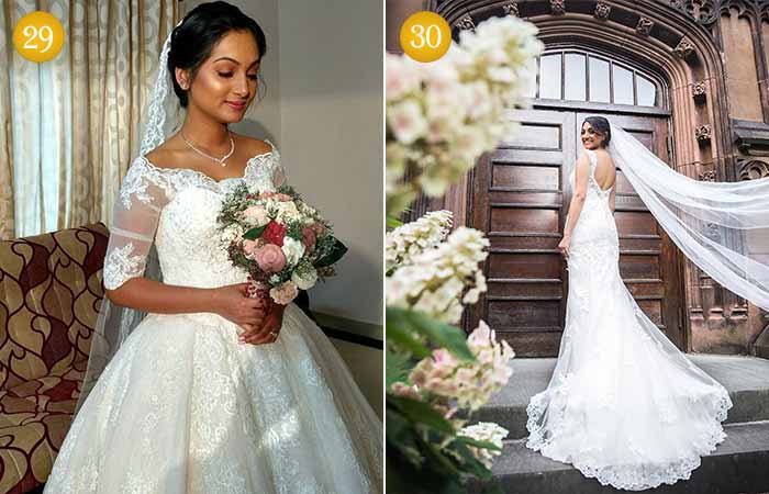 Beautiful and simple Christian bridal look