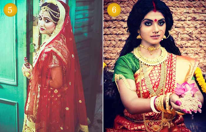 Beautiful Indian Bengali bridal look