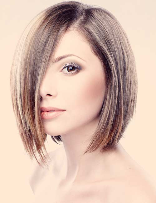 Dark platinum brown hair color