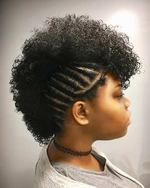 Classic mohawk for black women