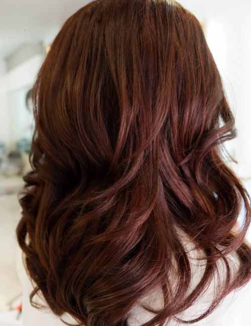 Mahogany brown hair color