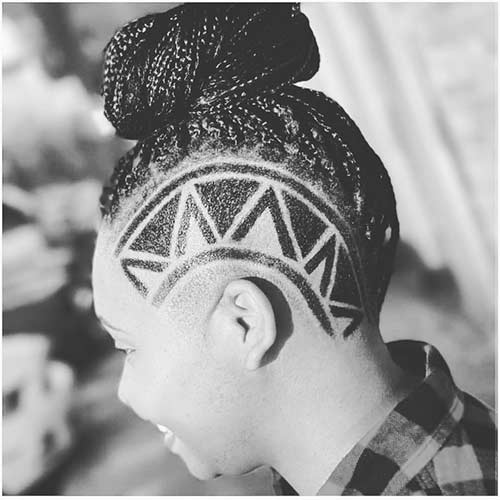 Hair tattoo undercut for black women