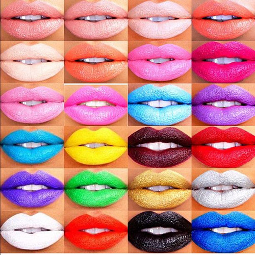 Different lipstick shades from 2000 onwards