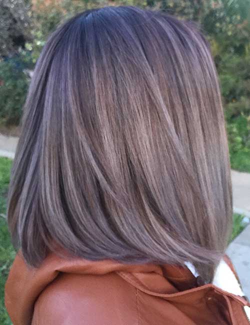 Medium ash brown hair color