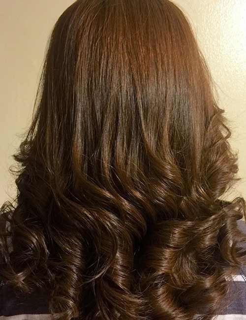 Neutral brown hair color
