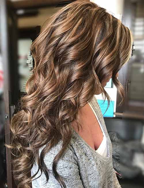 Deep chestnut brown hair color