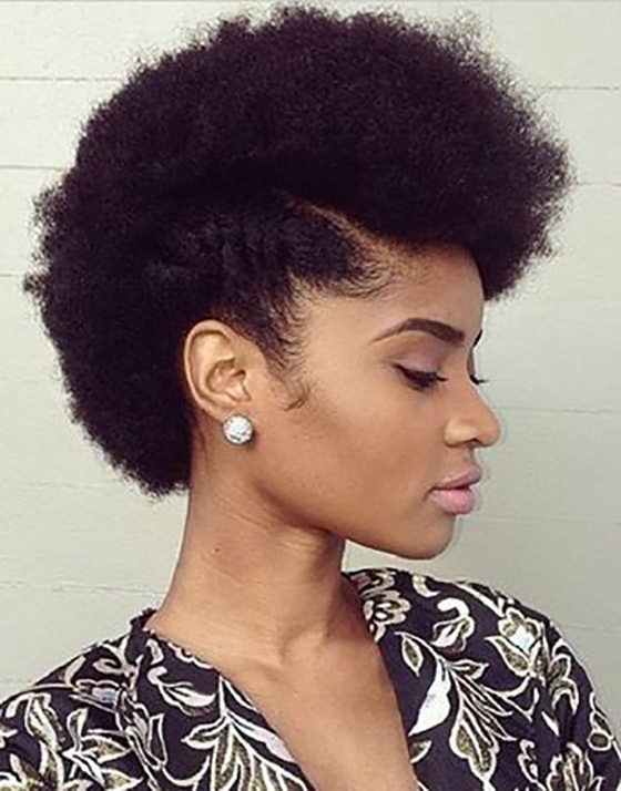 Afro-bob haircut for black women