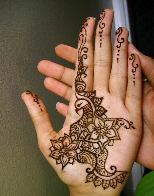 Modern mehendi design for hands