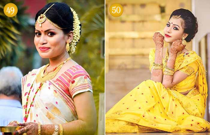 Assamese brides 1 and 2 beautiful Indian bridal look