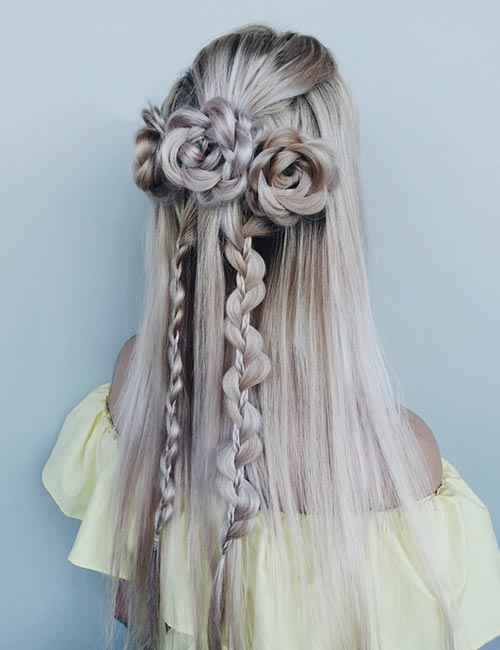 Boho Rose Braids