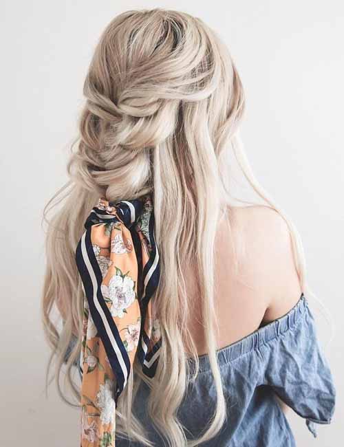 Add a scarf to your braid