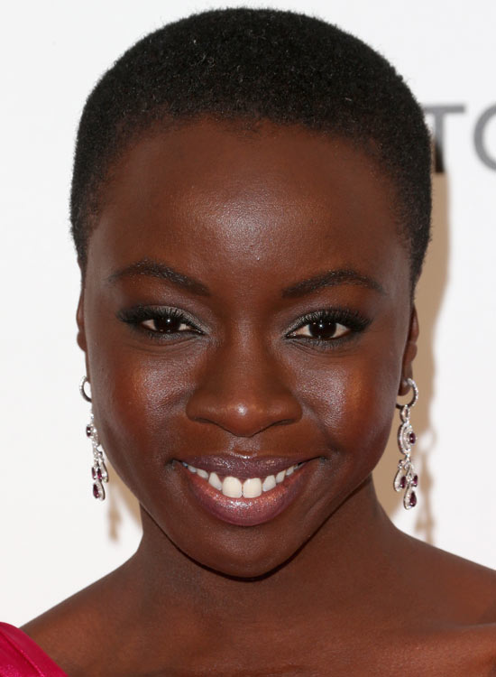 Danai Gurira's buzz cut hairstyle for bold hairstyle