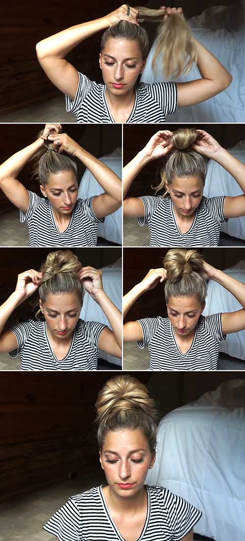 How to do an easy top knot