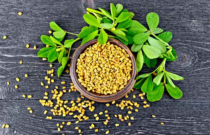 Fenugreek for preventing wrinkles