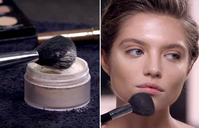 Step 4 of how to contour of a square face