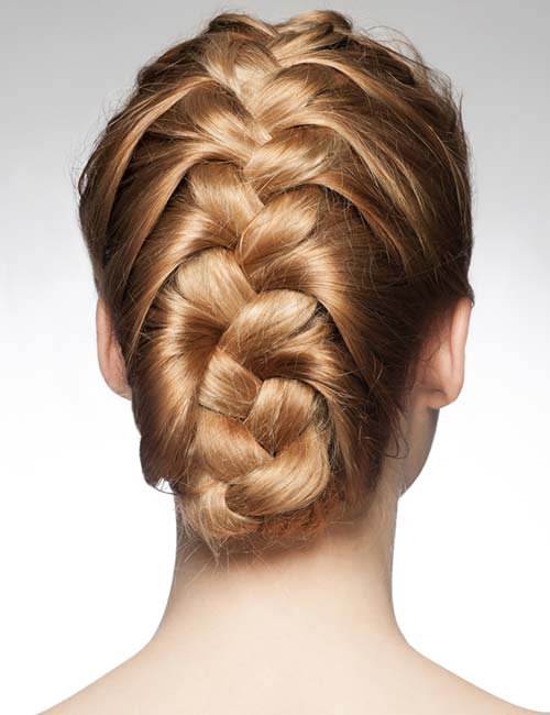 Folded Braided Updo