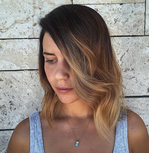 Balayage hair highlight idea