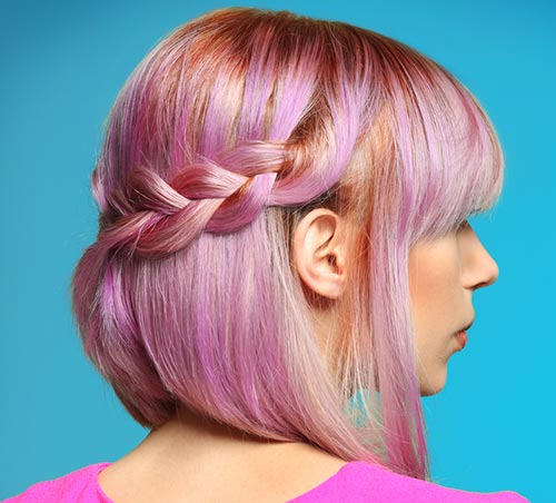 Light Pink Semi-Crown Braid