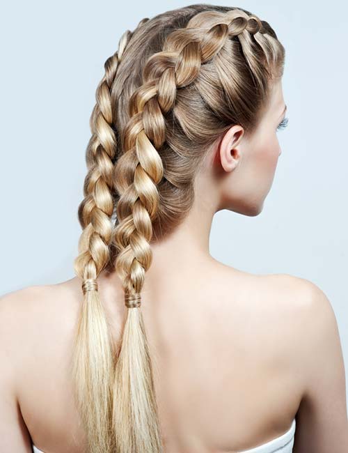 Loose Double Braids