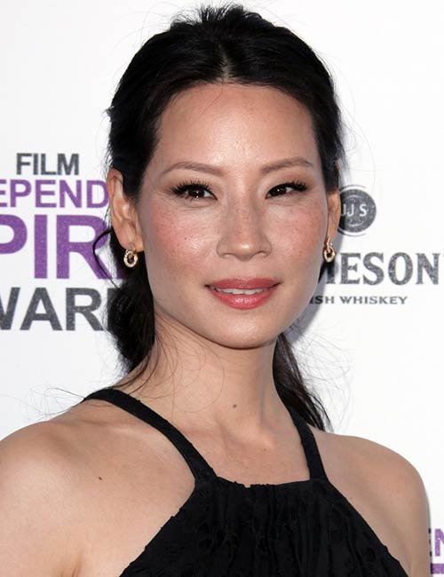 Lucy Liu's ponytail hairstyle