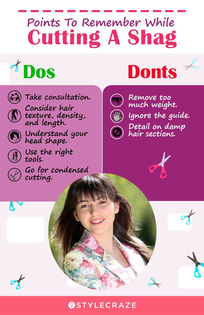 important points to remember while cutting a shag [infographic]