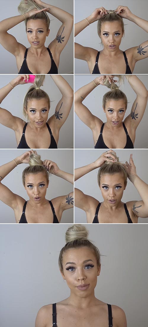 How to do a perfect top knot