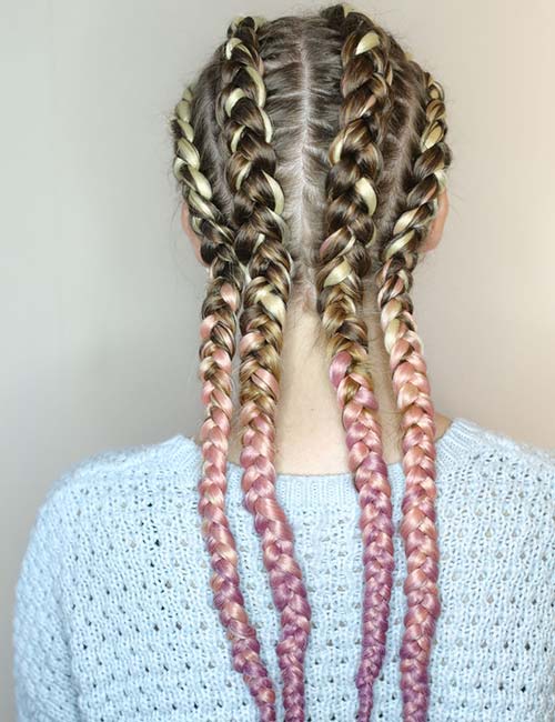 Quad Dutch Braids