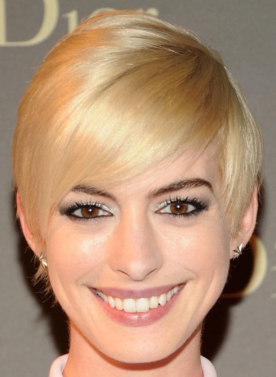 Rounded silky bob edgy hairstyle