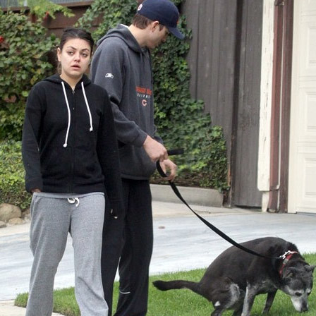 The health conscious couple Mila Kunis and Ashton Kutcher