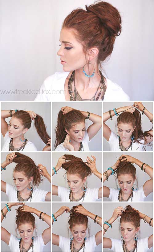 The perfect messy bun