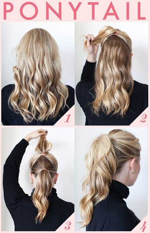 The sophisticated ponytail hairstyle for curly hair