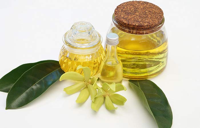 Ylang-ylang oil essential oil for wrinkles